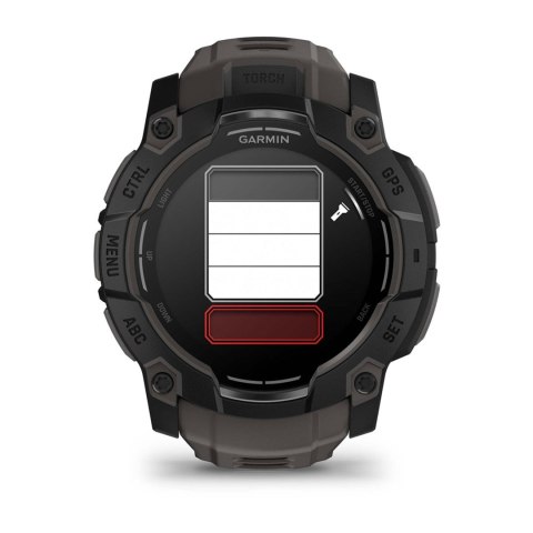 Zegarek Garmin Instinct 3 - 50 mm AMOLED Black met charcoal band Zegarek Garmin Instinct 3 - 50 mm AMOLED Black met charcoal band