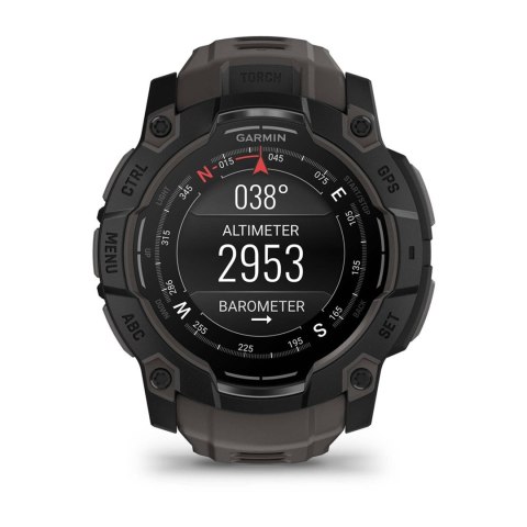 Zegarek Garmin Instinct 3 - 50 mm AMOLED Black met charcoal band Zegarek Garmin Instinct 3 - 50 mm AMOLED Black met charcoal band