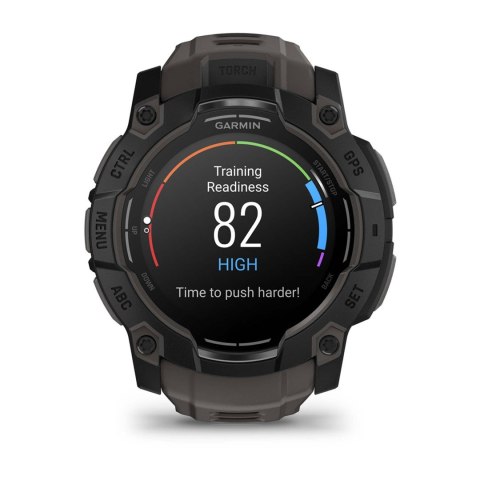 Zegarek Garmin Instinct 3 - 50 mm AMOLED Black met charcoal band Zegarek Garmin Instinct 3 - 50 mm AMOLED Black met charcoal band