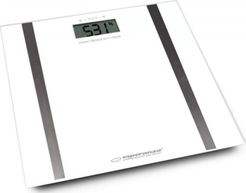 Waga łazienkowa ESPERANZA Samba EBS018W (maks. 180kg /Biały) Waga łazienkowa ESPERANZA Samba EBS018W (maks. 180kg /Biały)