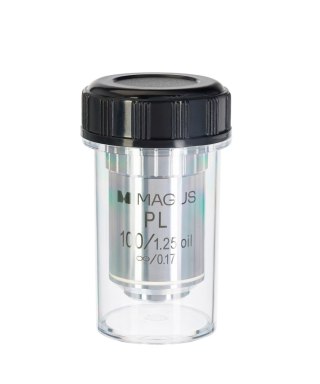 Obiektyw planarny z korekcją do nieskończoności MAGUS MP100 OIL 100x/1,25 ∞/0,17