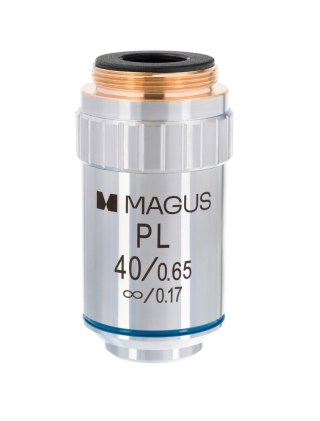 Obiektyw planarny z korekcją do nieskończoności MAGUS MP40 40x/0,65 ∞/0,17