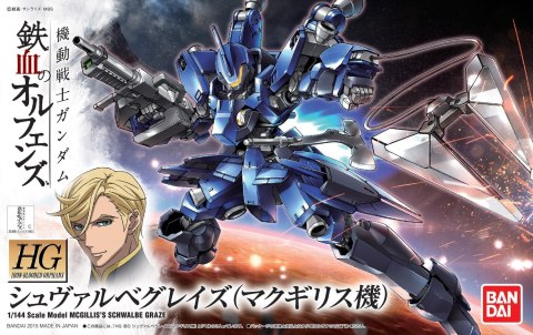Figurka kolekcjonerska BANDAI HG 1/144 MCGILLIS`S SCHWALBE GRAZE Figurka kolekcjonerska BANDAI HG 1/144 MCGILLIS`S SCHWALBE GRAZE