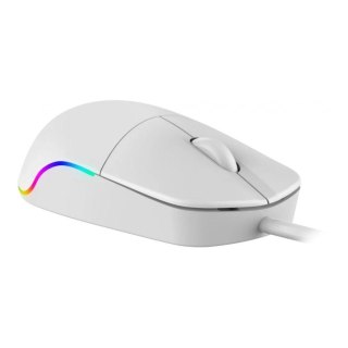 Mysz przewodowa Defender AZORA MB-241 OPTICAL 1200dpi 3P biała kabel 1.8 m