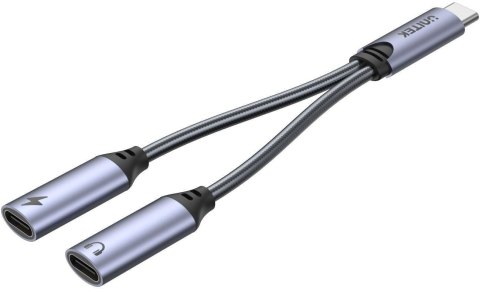 Unitek Adapter USB-C na 2 x port USB-C audio i 18W Unitek Adapter USB-C na 2 x port USB-C audio i 18W