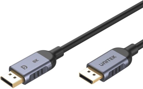 Unitek kabel DisplayPort 1.4 8k 60hz, 4k 240hz, HDR, HDCP 2.3, DSC 1.2, 5m Unitek kabel DisplayPort 1.4 8k 60hz, 4k 240hz, HDR, HDCP 2.3, DSC 1.2, 5m