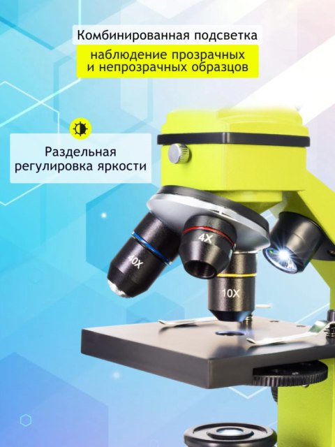 (RU) Mikroskop Levenhuk Rainbow 2L PLUS Lime\Limonka (RU) Mikroskop Levenhuk Rainbow 2L PLUS Lime\Limonka