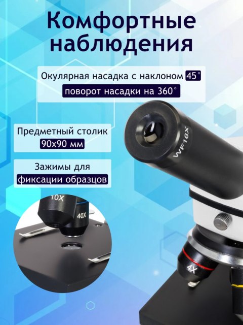 (RU) Mikroskop Levenhuk Rainbow 2L PLUS Moonstone\Kamień Księżycowy (RU) Mikroskop Levenhuk Rainbow 2L PLUS Moonstone\Kamień Księżycowy