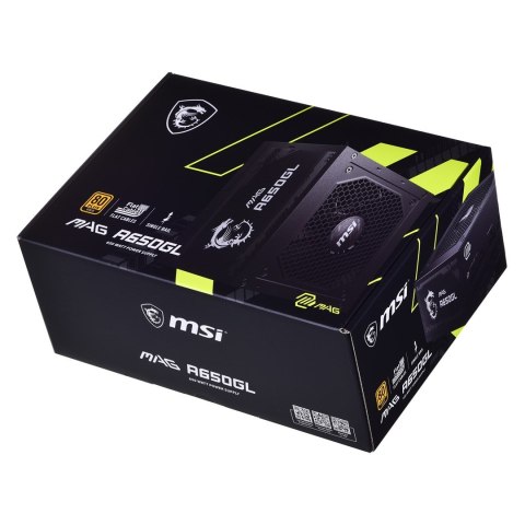 Zasilacz MSI MAG A650GL 650W 80+ Gold Zasilacz MSI MAG A650GL 650W 80+ Gold