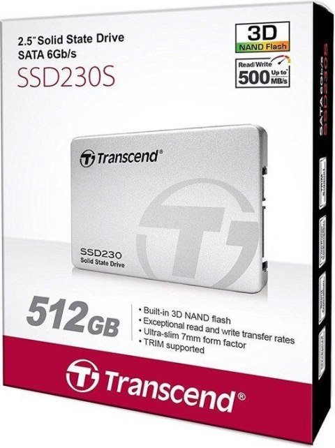 Dysk SSD TRANSCEND 230S 512GB SATA3 (2.5″ /512GB ) Dysk SSD TRANSCEND 230S 512GB SATA3 (2.5″ /512GB )