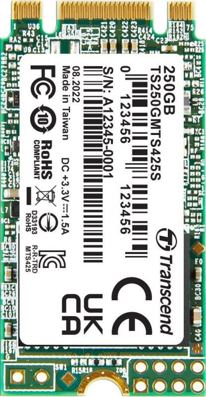 Dysk SSD TRANSCEND TS250GMTS425S (M.2 2242″ /250 GB ) Dysk SSD TRANSCEND TS250GMTS425S (M.2 2242″ /250 GB )