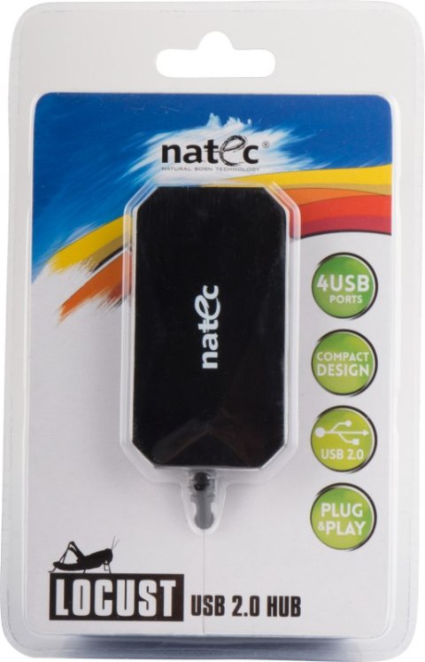 Hub USB NATEC Locust USB 2.0 Black (Czarny) Hub USB NATEC Locust USB 2.0 Black (Czarny)