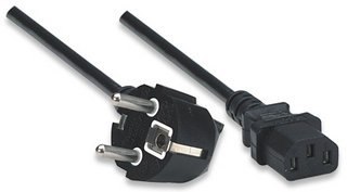 Kabel zasilający MANHATTAN C13 - C14 1.8m. 300148