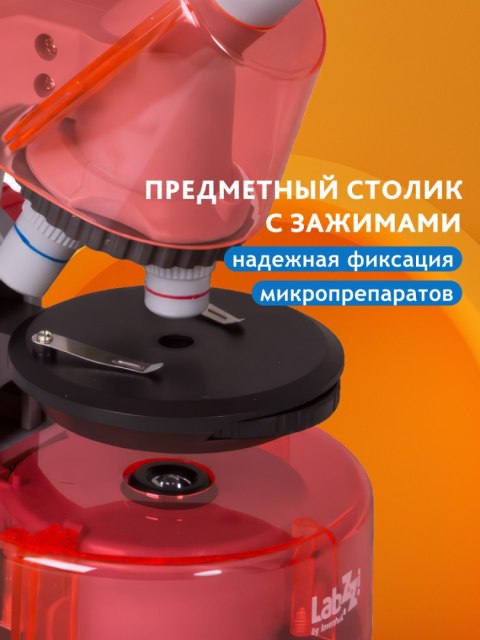 (RU) Mikroskop Levenhuk LabZZ M101 Orange\Pomarańcza