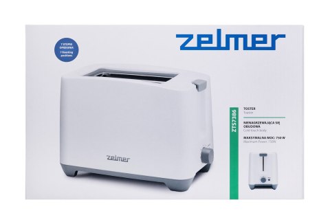 Zelmer ZTS7386 toster 2 kaw. 750 W Biały Zelmer ZTS7386 toster 2 kaw. 750 W Biały