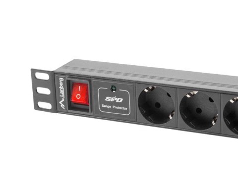 Listwa zasilająca LANBERG PDU-07F-0200-BK Listwa zasilająca LANBERG PDU-07F-0200-BK
