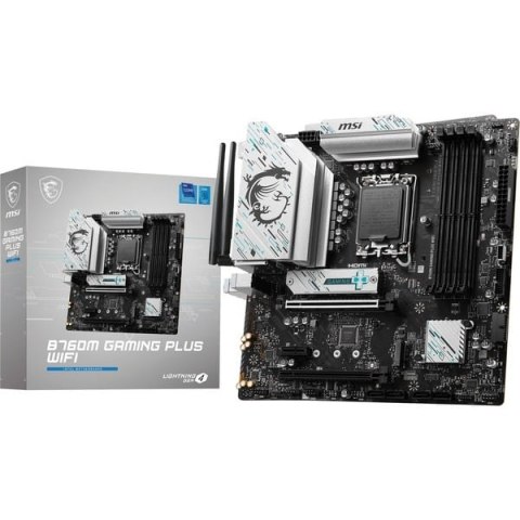 Płyta główna MSI B760M GAMING PLUS WIFI (Socket 1700 /micro ATX) Płyta główna MSI B760M GAMING PLUS WIFI (Socket 1700 /micro ATX)
