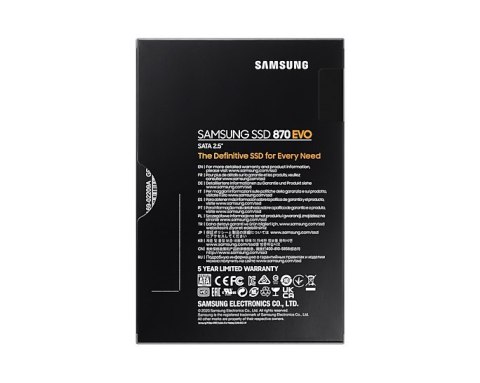 Dysk SSD Samsung 870 EVO 500GB MZ-77E500BW SATA Dysk SSD Samsung 870 EVO 500GB MZ-77E500BW SATA