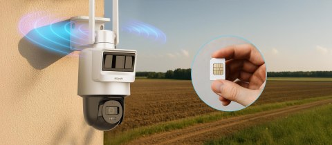 Kamera IP Hilook PTZ-S4-4G z panelem solarnym Kamera IP Hilook PTZ-S4-4G z panelem solarnym