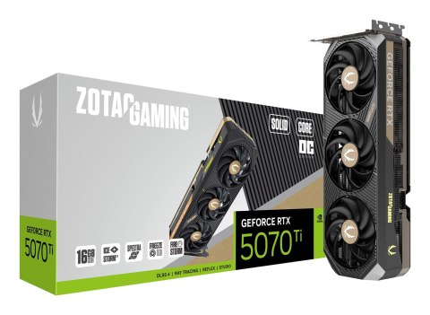 Karta graficzna ZOTAC GAMING GeForce RTX 5070 Ti SOLID CORE OC 16GB Karta graficzna ZOTAC GAMING GeForce RTX 5070 Ti SOLID CORE OC 16GB