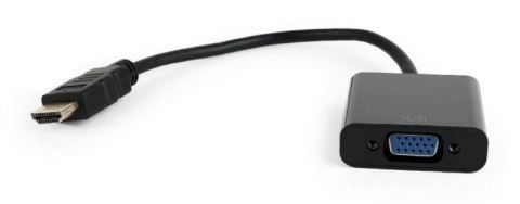 GEMBIRD HDMI - VGA Czarny HDMI (wtyk) - VGA (gniazdo) A-HDMI-VGA-04 GEMBIRD HDMI - VGA Czarny HDMI (wtyk) - VGA (gniazdo) A-HDMI-VGA-04