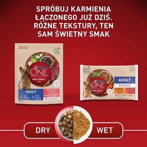 Karma One Mini Adult bogata w wołowinę z ryżem 800g Karma One Mini Adult bogata w wołowinę z ryżem 800g