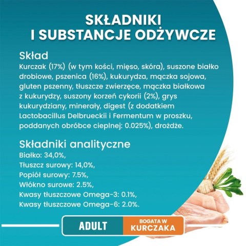 Purina ONE Adult Bogata w Kurczaka i Pełne Ziarna 800g