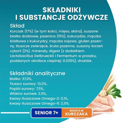 Purina ONE SENIOR 7+ Bogata w Kurczaka i Pełne Ziarna 800g Purina ONE SENIOR 7+ Bogata w Kurczaka i Pełne Ziarna 800g