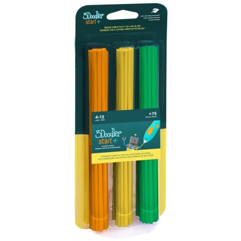 FILAMENT 3DOODLER START EKO, 2.5MM, 75 SZTUK, 3 KOLORY, POM, ŻÓŁTY, ZIEL 3DS-ECO-MIX2-75 FILAMENT 3DOODLER START EKO, 2.5MM, 75 SZTUK, 3 KOLORY, POM, ŻÓŁTY, ZIEL 3DS-ECO-MIX2-75
