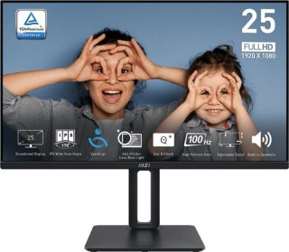 Monitor MSI PRO MP251P (24.5" /IPS /100Hz /1920 x 1080 /Czarny)