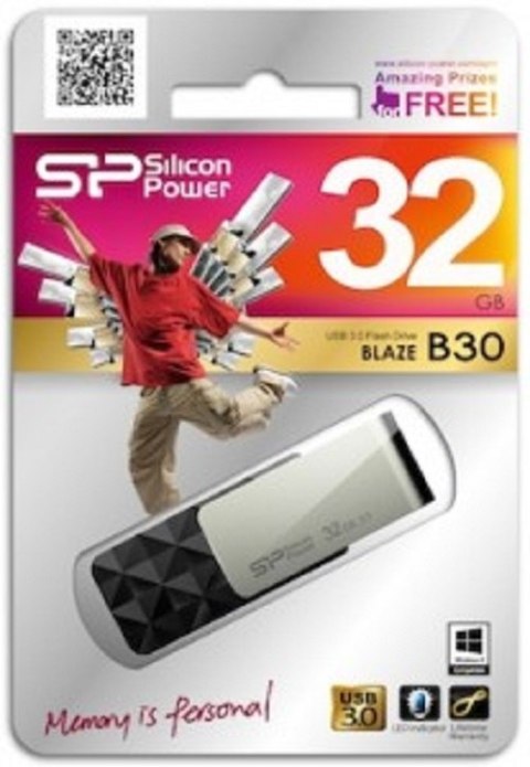 Pendrive SILICON POWER Silicon Power BLAZE B30 32GB (32 GB /USB 3.0 /Czarny ) Pendrive SILICON POWER Silicon Power BLAZE B30 32GB (32 GB /USB 3.0 /Czarny )