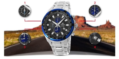 Zegarek Męski CASIO EDIFICE EF-539D-1A2VUEF Zegarek Męski CASIO EDIFICE EF-539D-1A2VUEF
