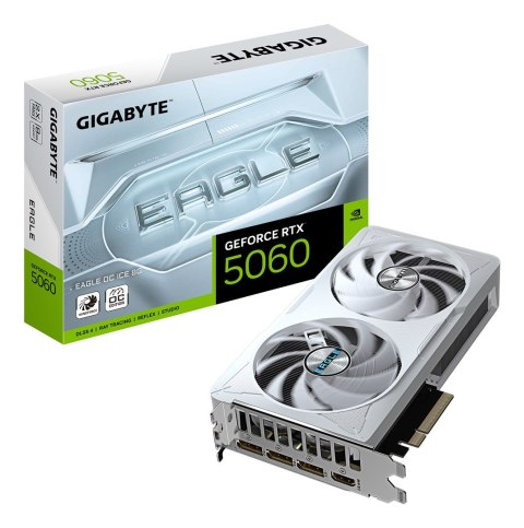 Karta graficzna Gigabyte GeForce RTX 5060 EAGLE OC ICE 8GB Karta graficzna Gigabyte GeForce RTX 5060 EAGLE OC ICE 8GB