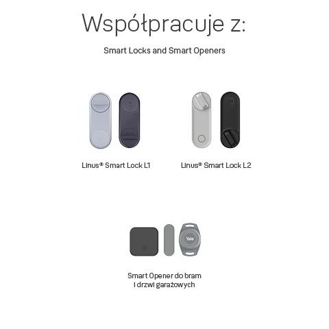 Klawiatura do inteligentnego zamka Linus Yale Smart Keypad 2 z czytnikiem linii papilarnych Klawiatura do inteligentnego zamka Linus Yale Smart Keypad 2 z czytnikiem linii papilarnych