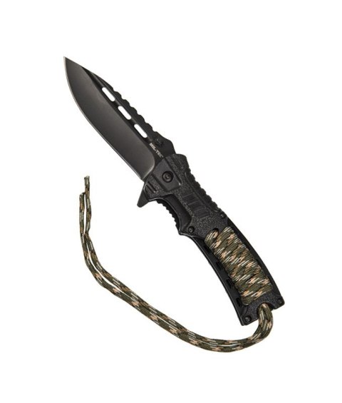 Nóż składany Mil-Tec Paracord z krzesiwem - Camo Nóż składany Mil-Tec Paracord z krzesiwem - Camo