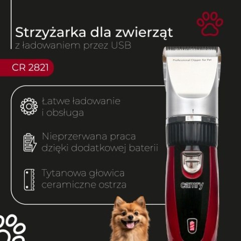 Strzyżarka dla zwierząt z ładowaniem przez USB