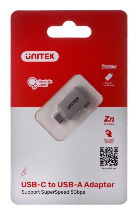 UNITEK ADAPTER USB-C-USB-A 3.1 GEN1, M/F, A1025GNI UNITEK ADAPTER USB-C-USB-A 3.1 GEN1, M/F, A1025GNI