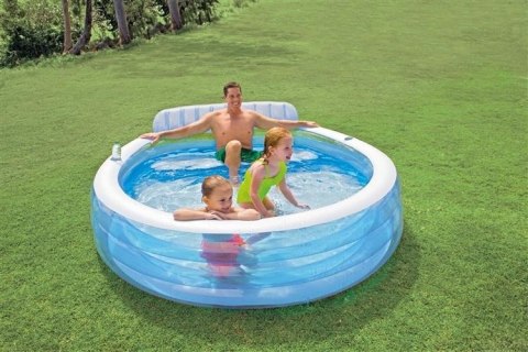 BASEN OGRODOWY Z SIEDZENIAMI 229X218CM INTEX 57190