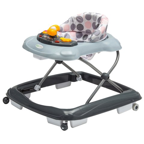 Chodzik jeździk edukacyjny dla dzieci - Basic Szary ECOTOYS Chodzik jeździk edukacyjny dla dzieci - Basic Szary ECOTOYS