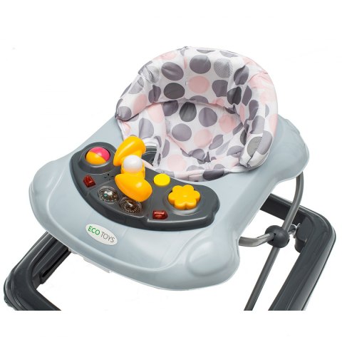Chodzik jeździk edukacyjny dla dzieci - Basic Szary ECOTOYS Chodzik jeździk edukacyjny dla dzieci - Basic Szary ECOTOYS