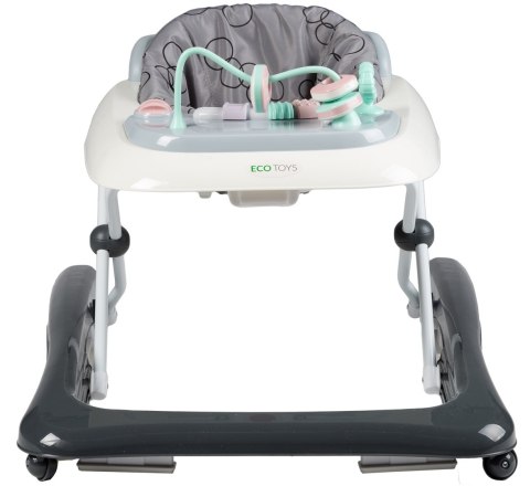 Chodzik jeździk edukacyjny pchacz 2w1 - Special Czarno-Biały ECOTOYS Chodzik jeździk edukacyjny pchacz 2w1 - Special Czarno-Biały ECOTOYS