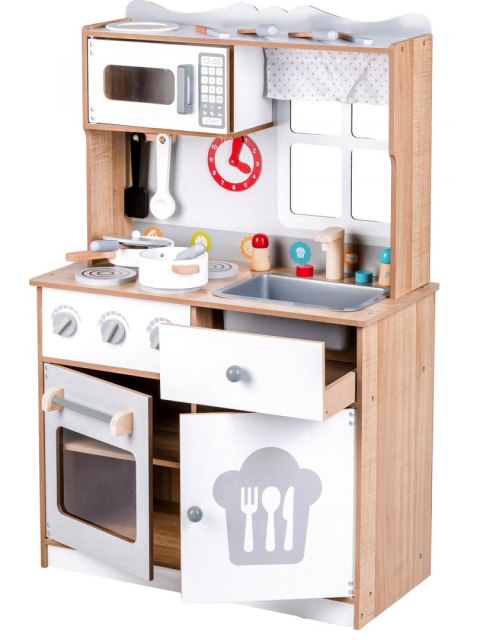 Drewniana kuchnia skandynawska + akcesoria Ecotoys Drewniana kuchnia skandynawska + akcesoria Ecotoys