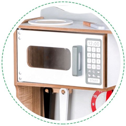 Drewniana kuchnia skandynawska + akcesoria Ecotoys Drewniana kuchnia skandynawska + akcesoria Ecotoys