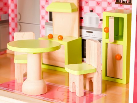 Drewniany domek dla lalek - Rezydencja Bajkowa Ecotoys Drewniany domek dla lalek - Rezydencja Bajkowa Ecotoys