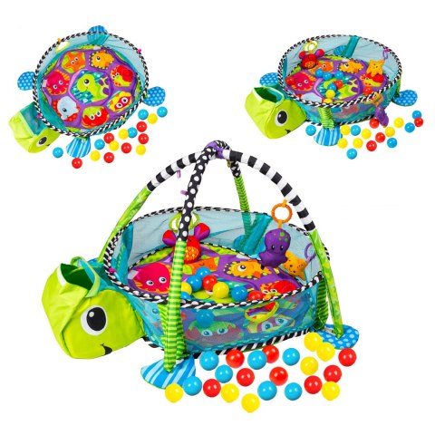 Duża mata edukacyjna żółw kojec piłeczki ECOTOYS Duża mata edukacyjna żółw kojec piłeczki ECOTOYS