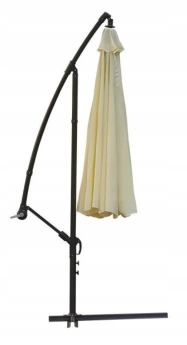 Duży parasol ogrodowy składany z falbanką 350cm Duży parasol ogrodowy składany z falbanką 350cm