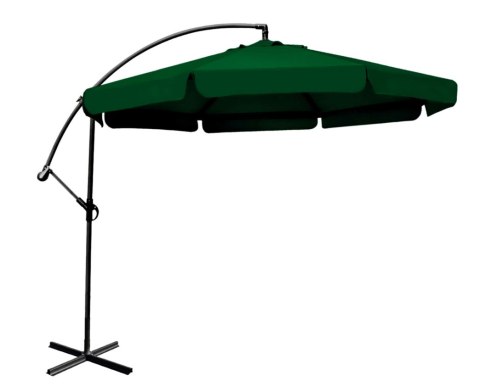 Duży zielony parasol ogrodowy składany 350 cm Duży zielony parasol ogrodowy składany 350 cm