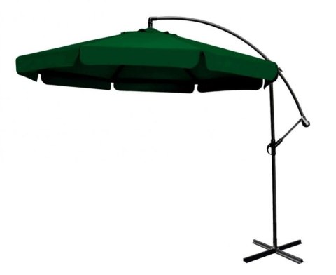 Duży zielony parasol ogrodowy składany 350 cm Duży zielony parasol ogrodowy składany 350 cm