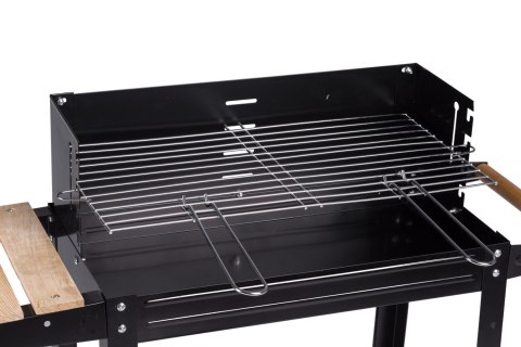 Grill ogrodowy półki kółka regulowany ruszt Grill ogrodowy półki kółka regulowany ruszt