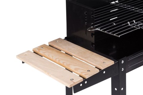 Grill ogrodowy półki kółka regulowany ruszt Grill ogrodowy półki kółka regulowany ruszt